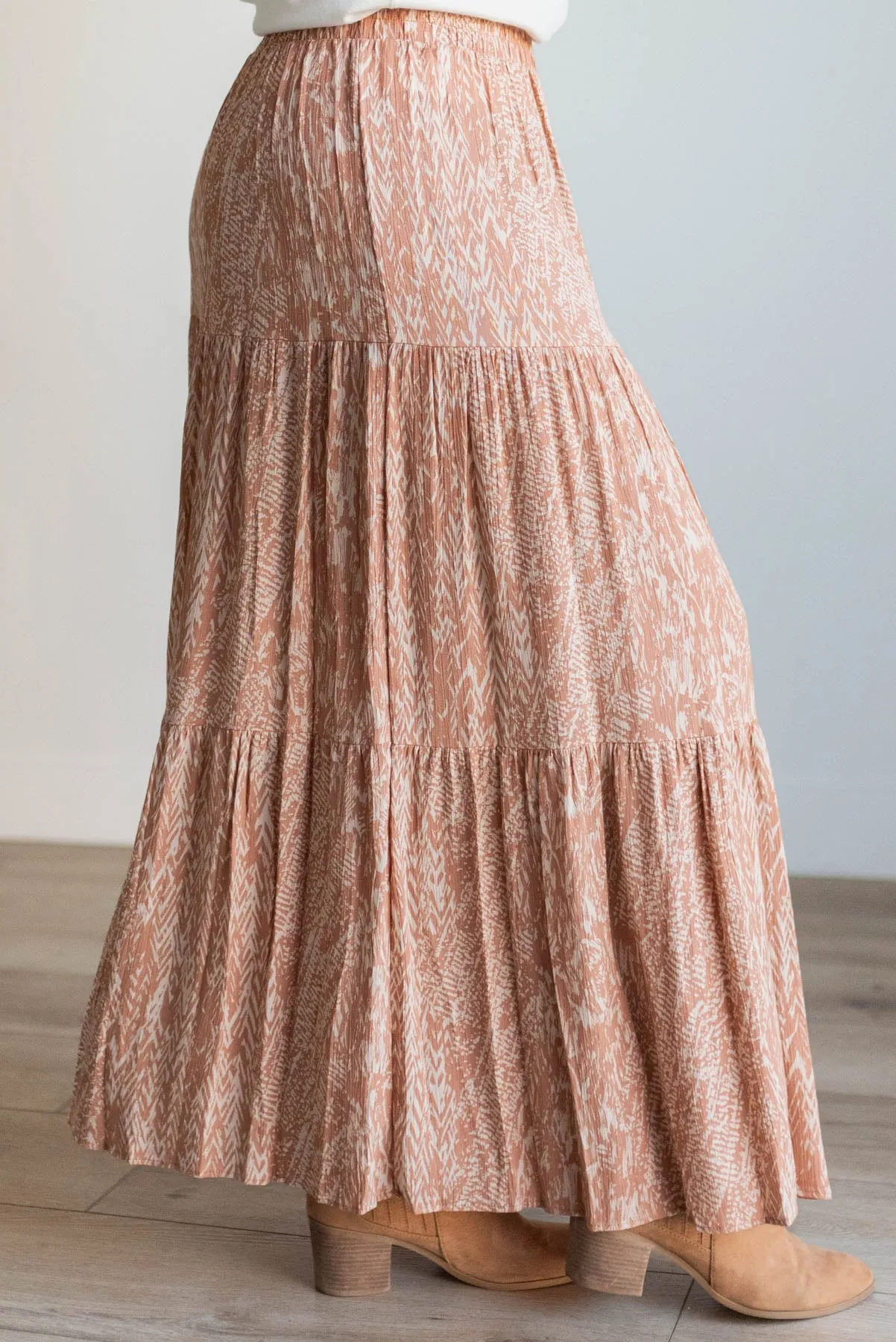 Angela Tan Pattern Skirt