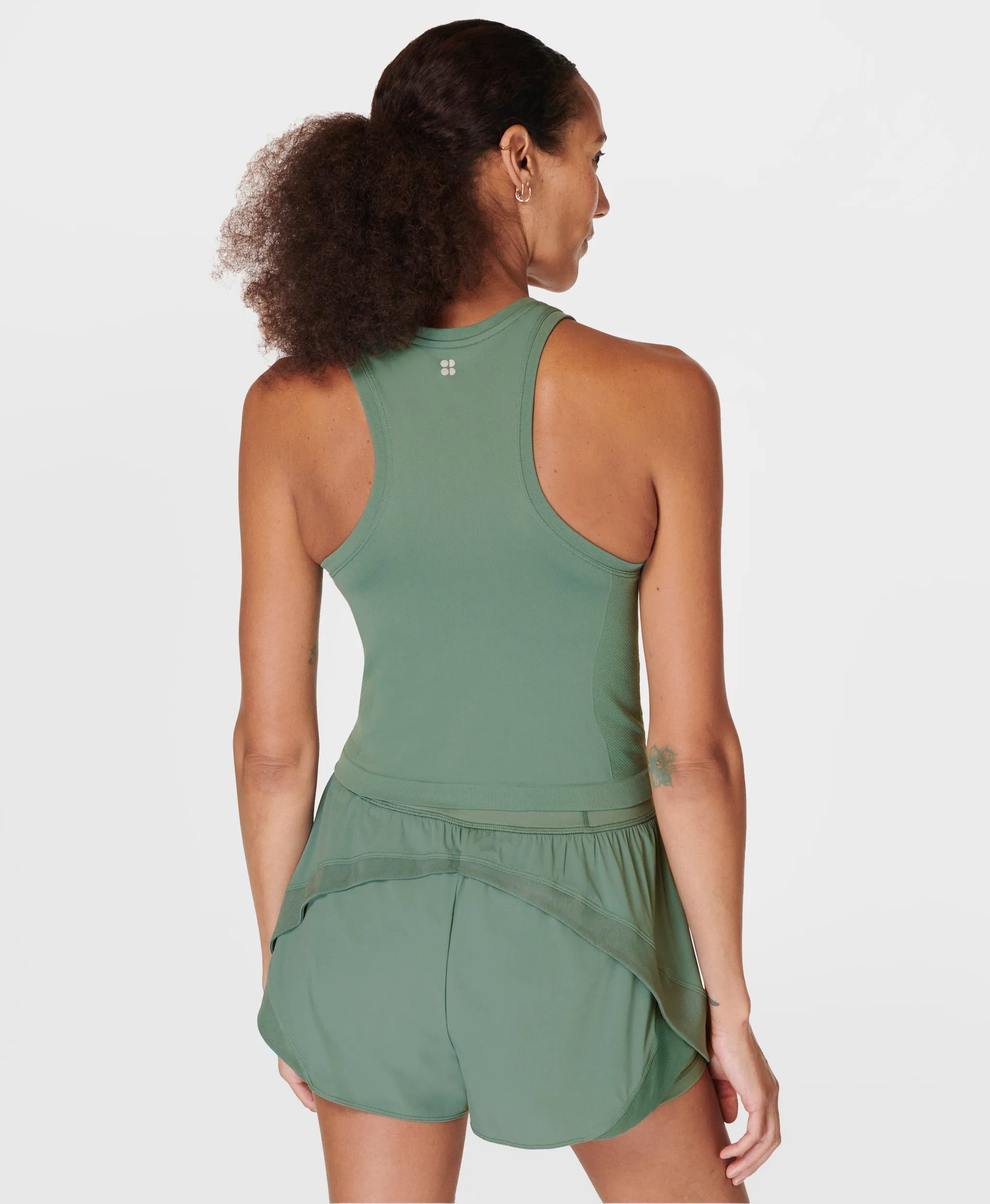 Athlete Crop Seamless Workout Sb6545c Cool-Forest-Green