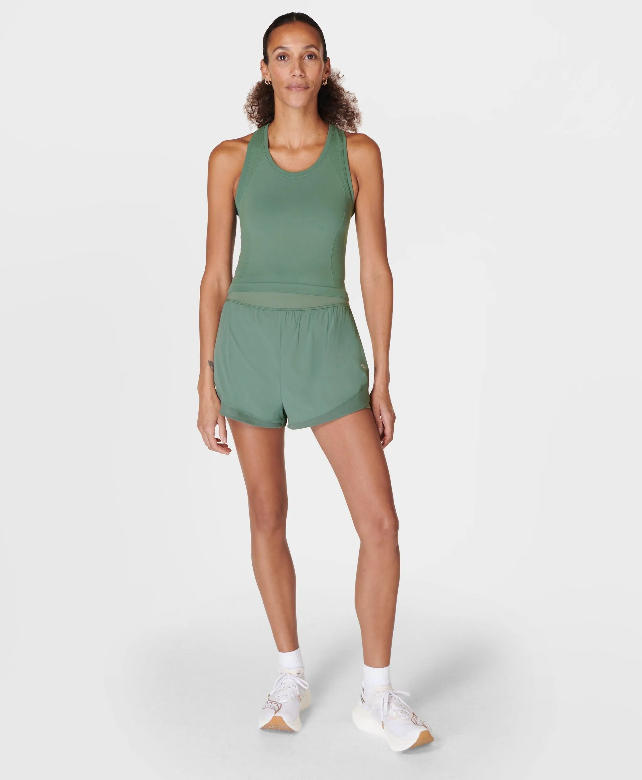 Athlete Crop Seamless Workout Sb6545c Cool-Forest-Green