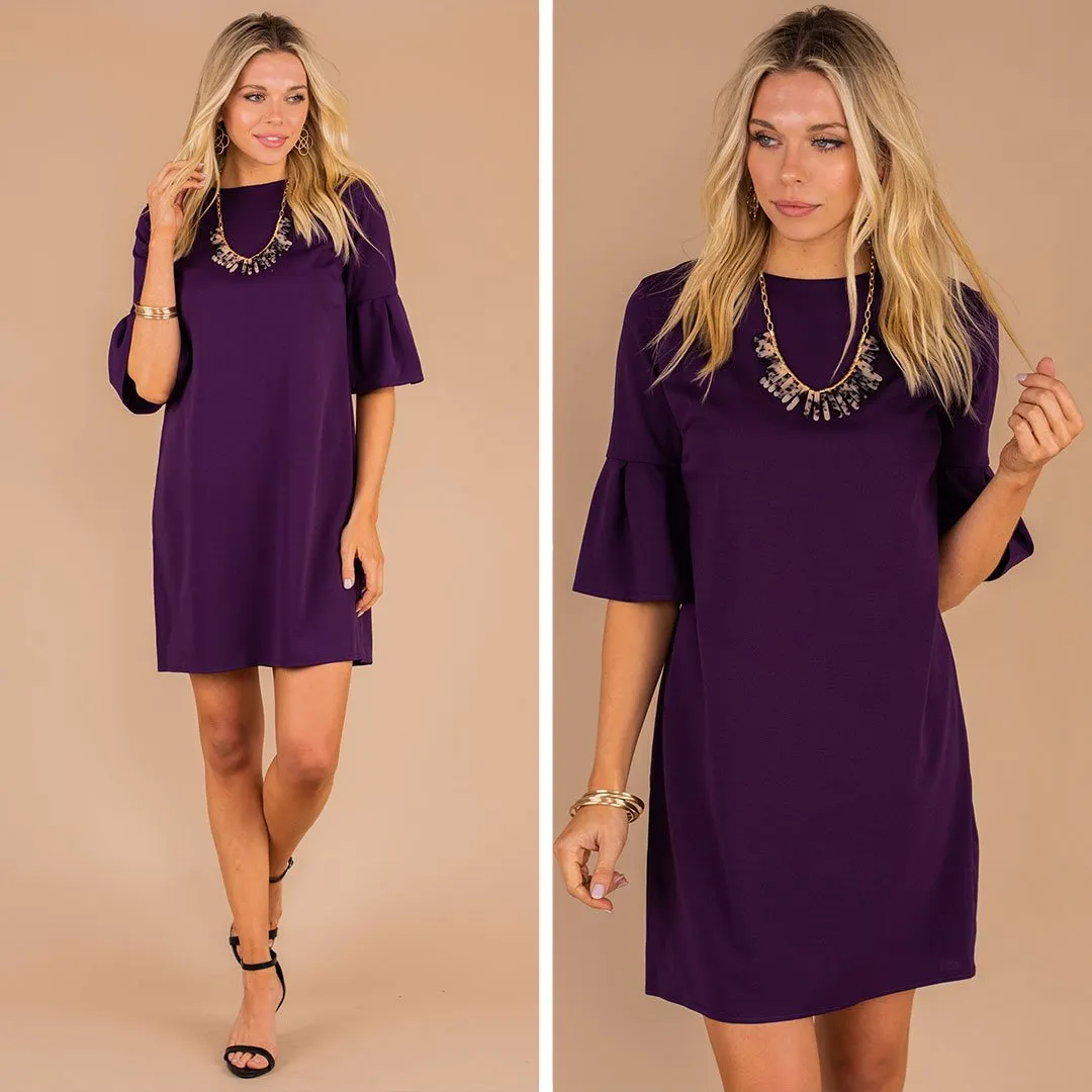 Beauty Personified Plum Purple Dress