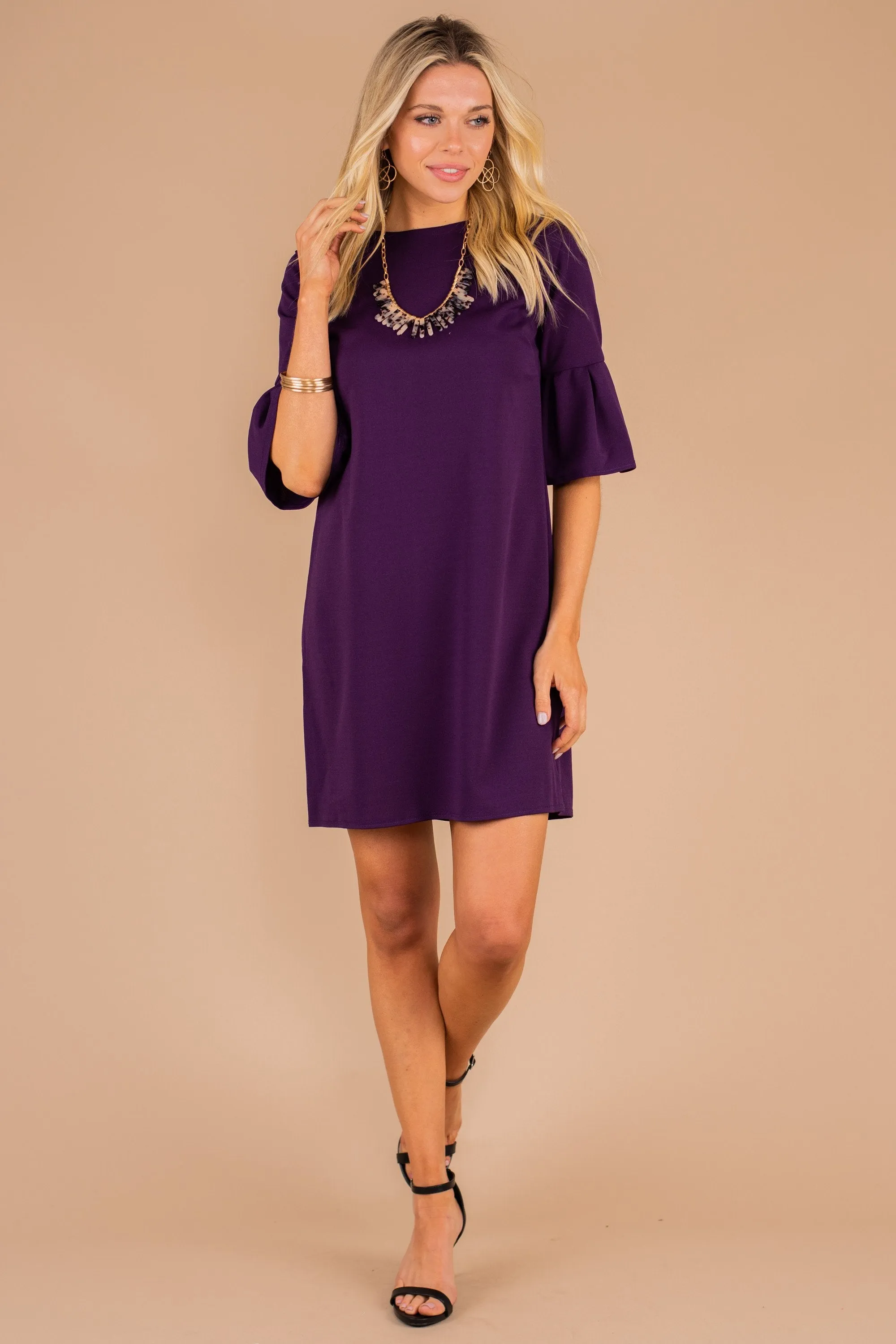 Beauty Personified Plum Purple Dress