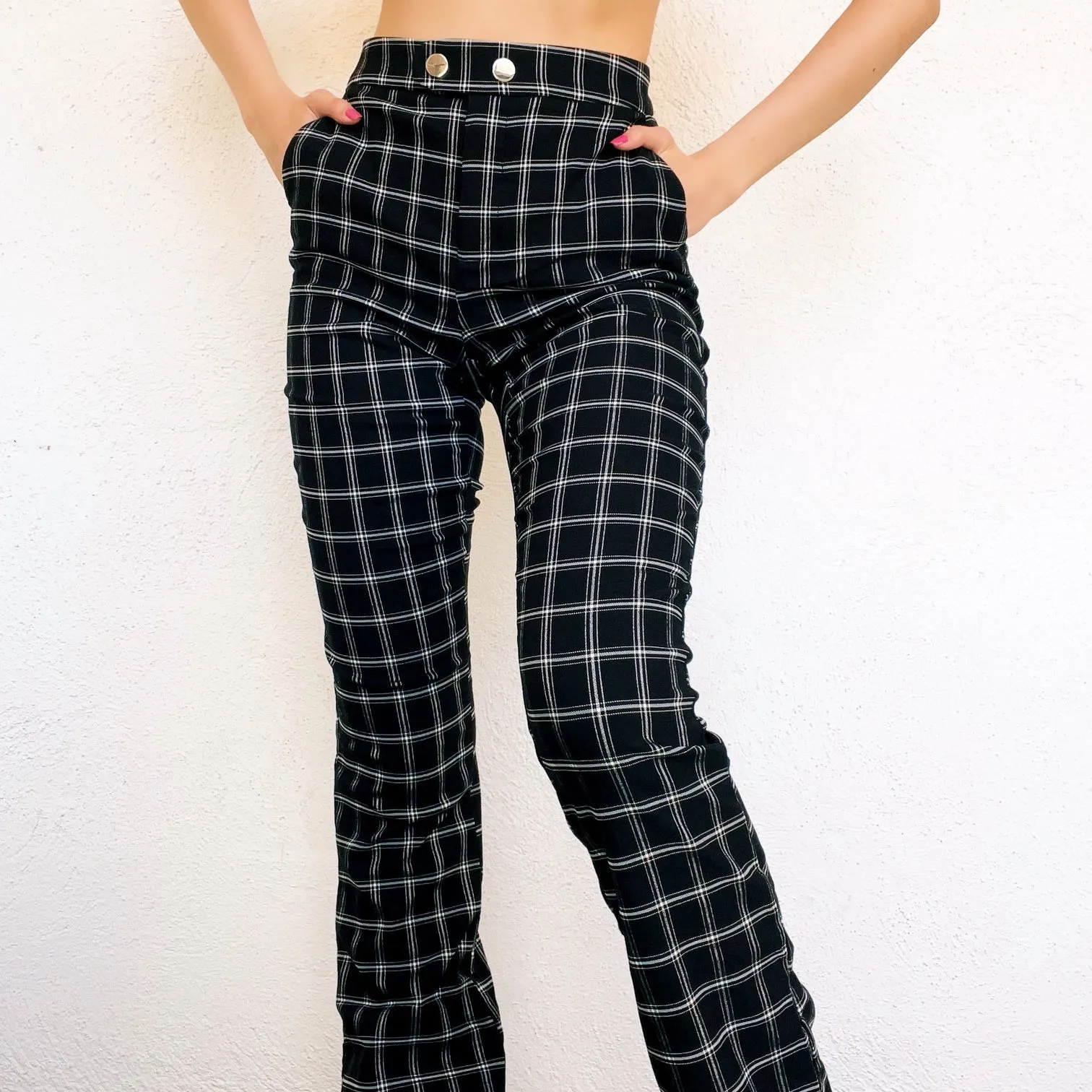 Black & White Grid Pants