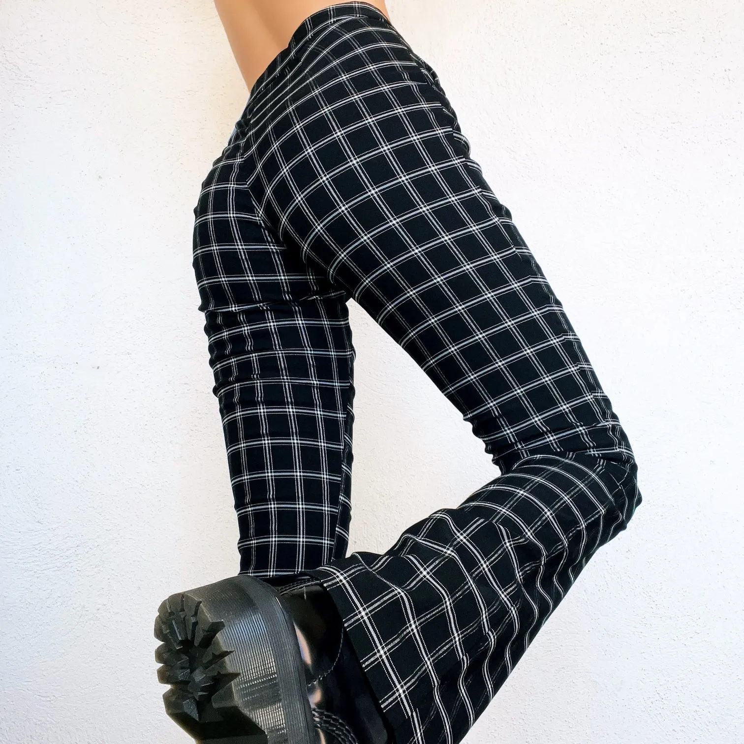 Black & White Grid Pants