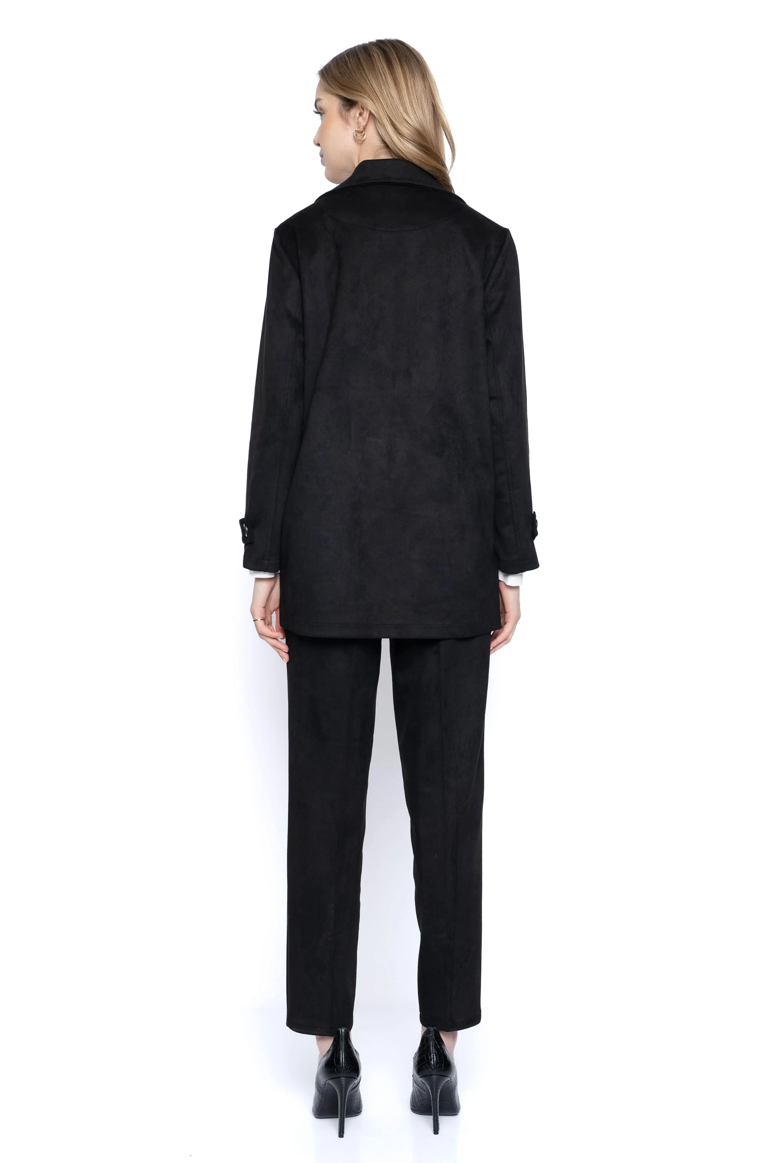 Black Trapped Leg Pants BZ970