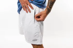 Classic Mesh-Lined Nylon Short (White)
