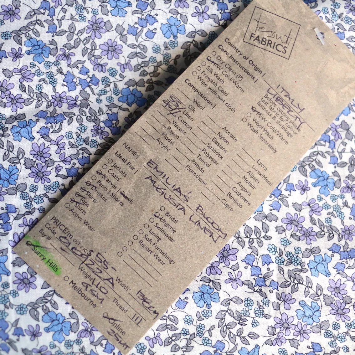 Emilia's Bloom Augusta Linen/Cotton