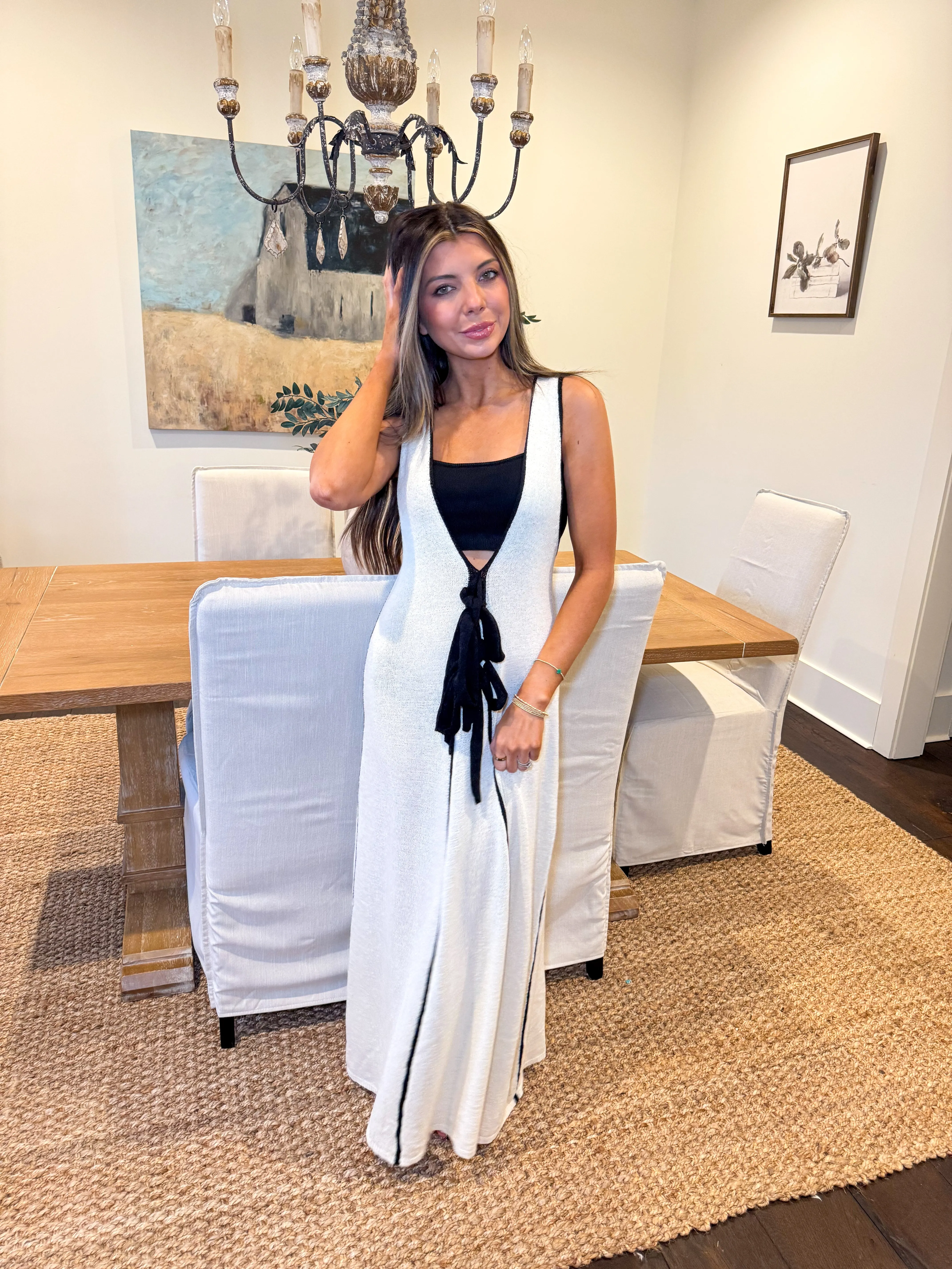Ibiza Maxi Dress in Cream-