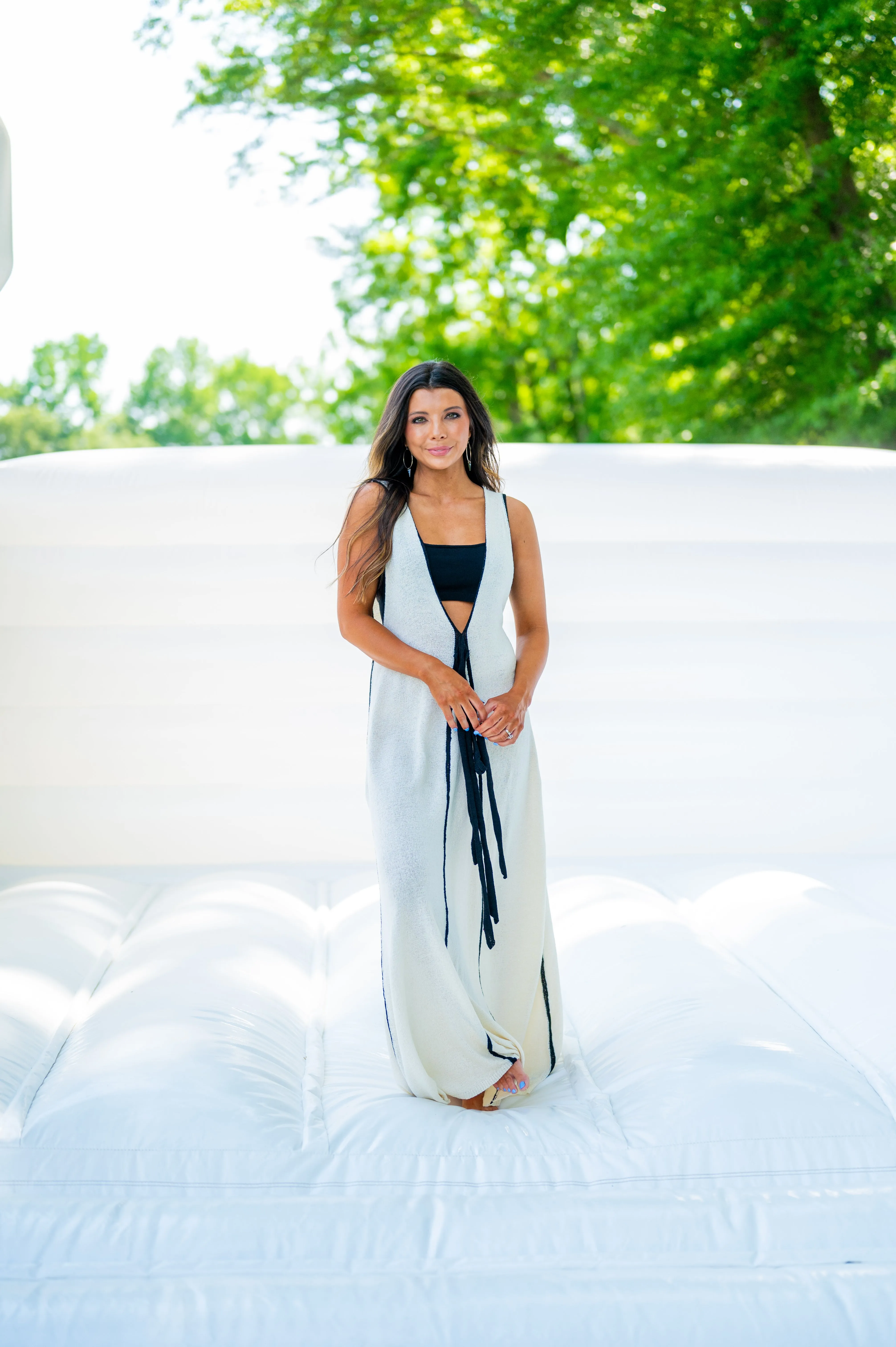 Ibiza Maxi Dress in Cream-