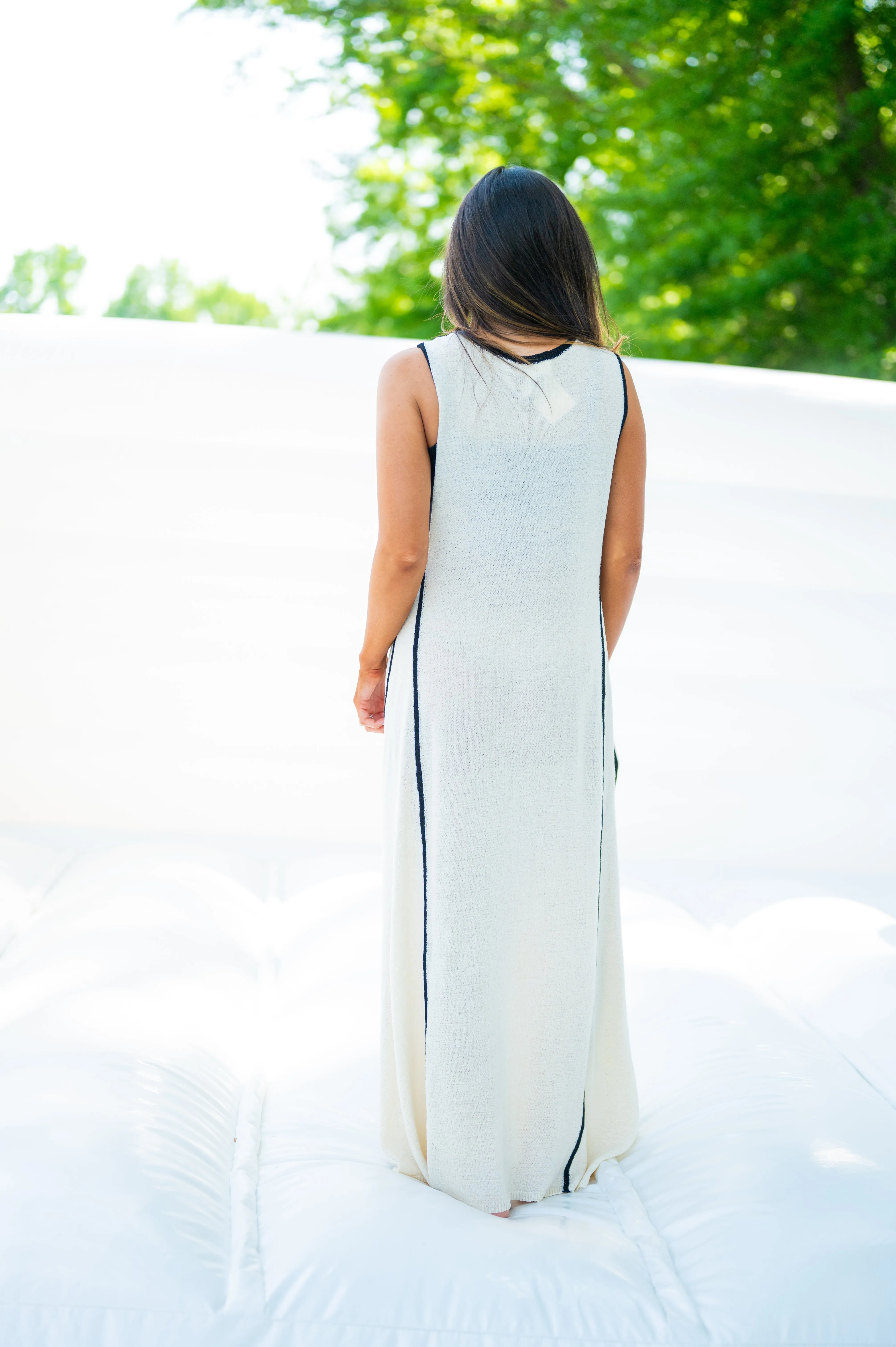 Ibiza Maxi Dress in Cream-