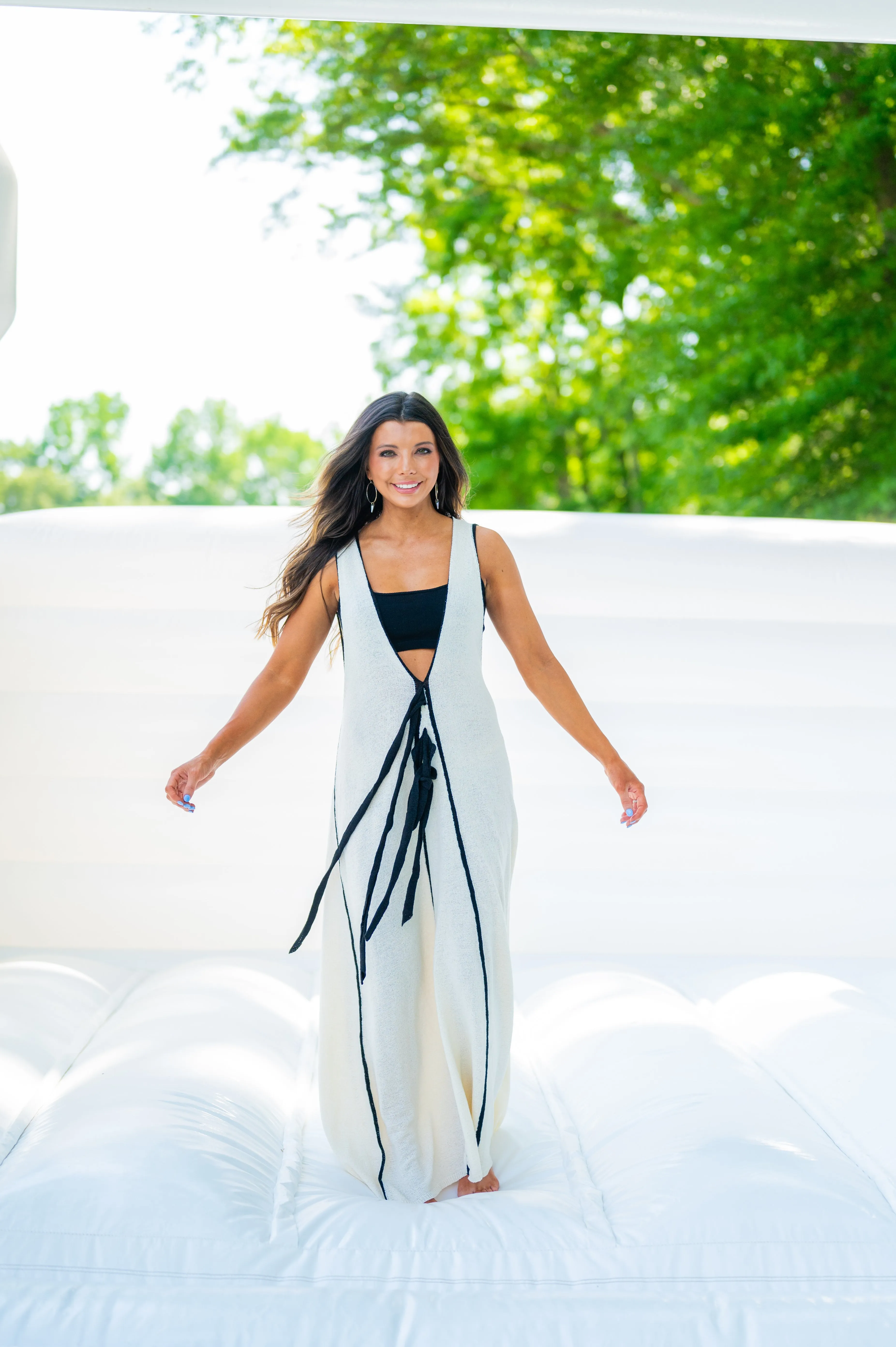 Ibiza Maxi Dress in Cream-