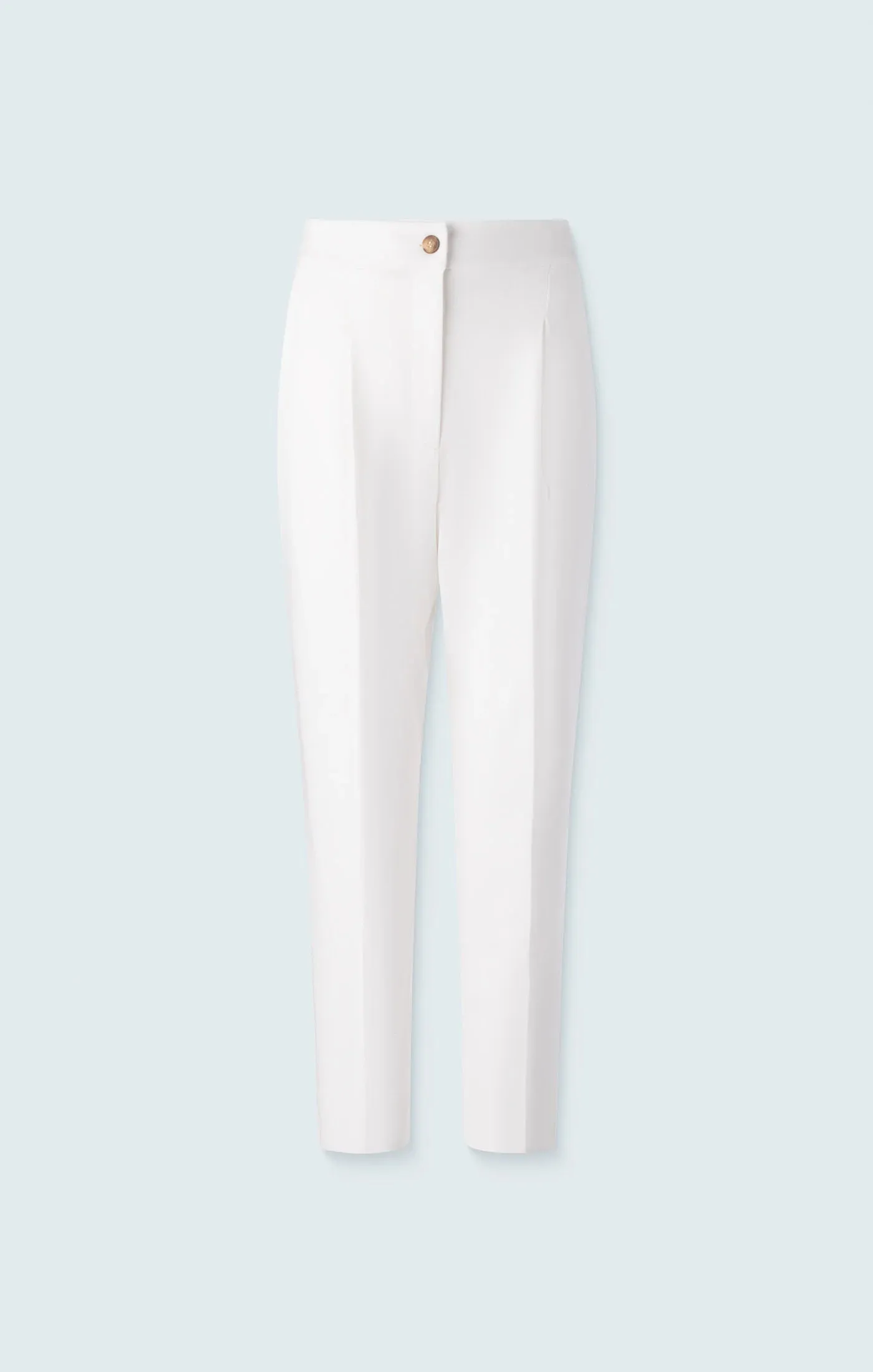 Iris Cropped pleated pants ivory