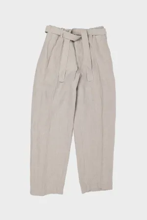 Irish Linen Relaxed Pants - Beige