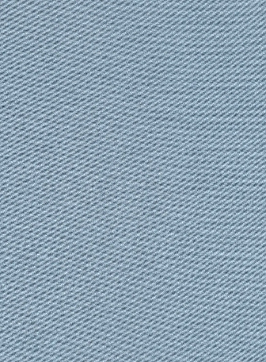 Italian Powder Blue Cotton Stretch Shorts