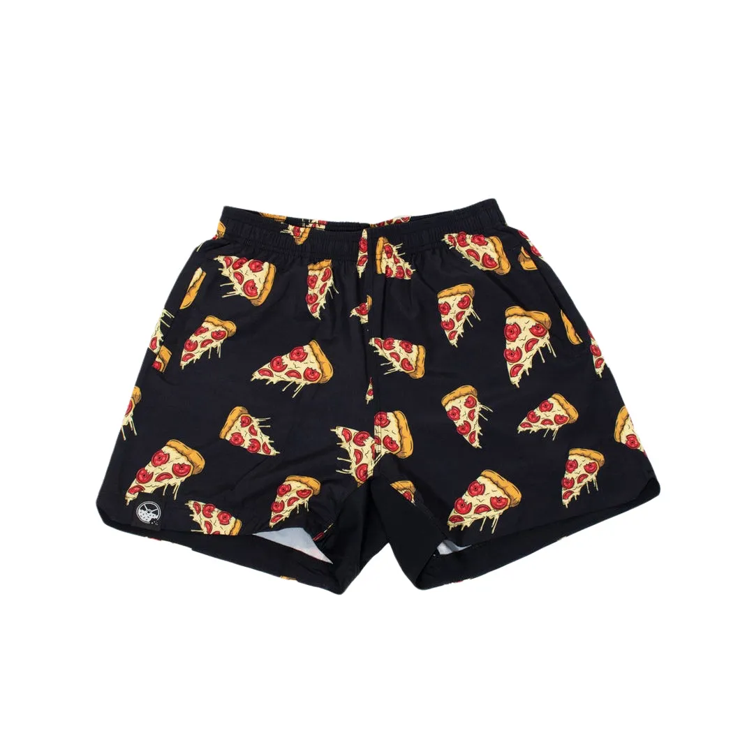 Kinda Fit Kinda Fat Plateroni Pizza 5.5" Training Shorts