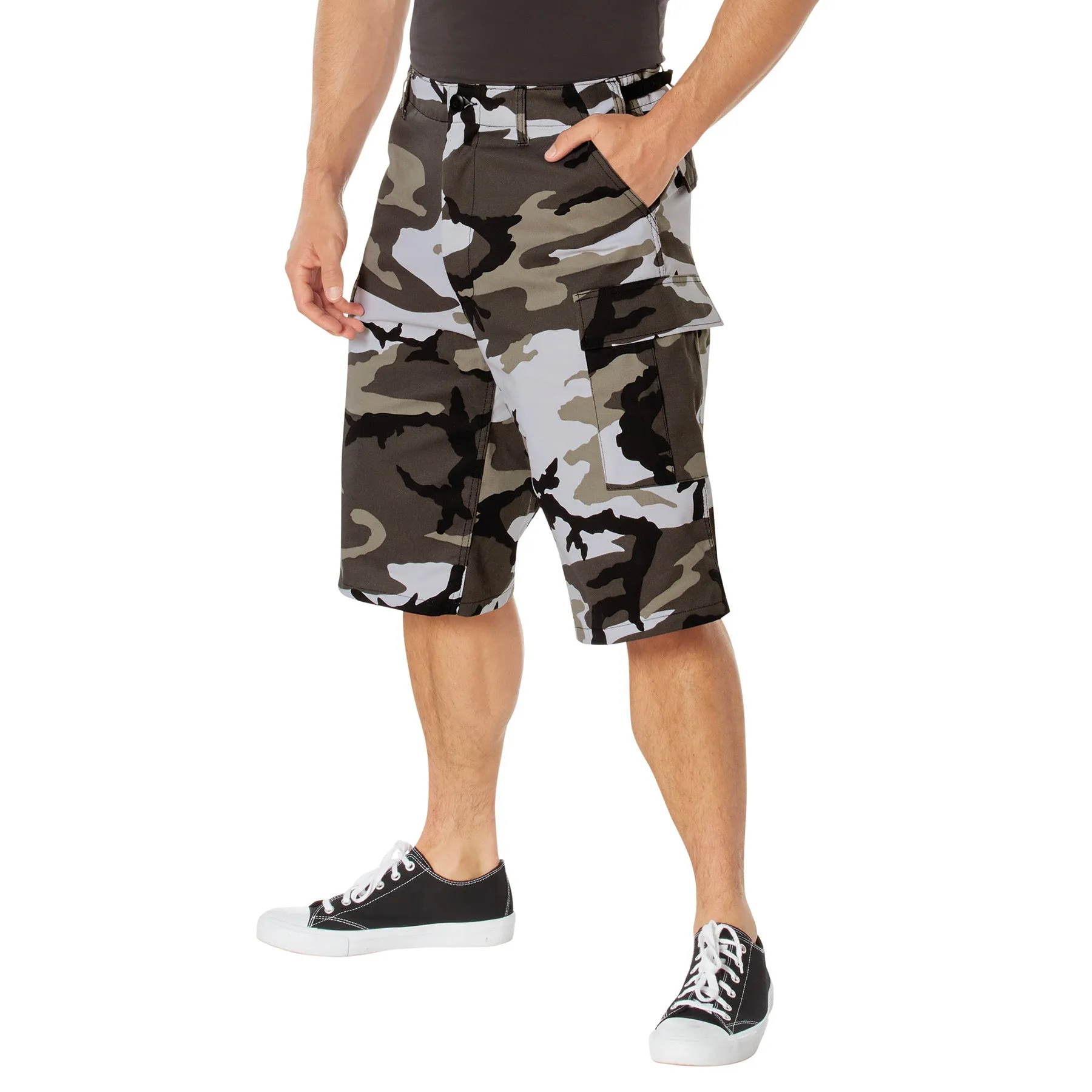 Long Length Camo BDU Shorts- City Camo