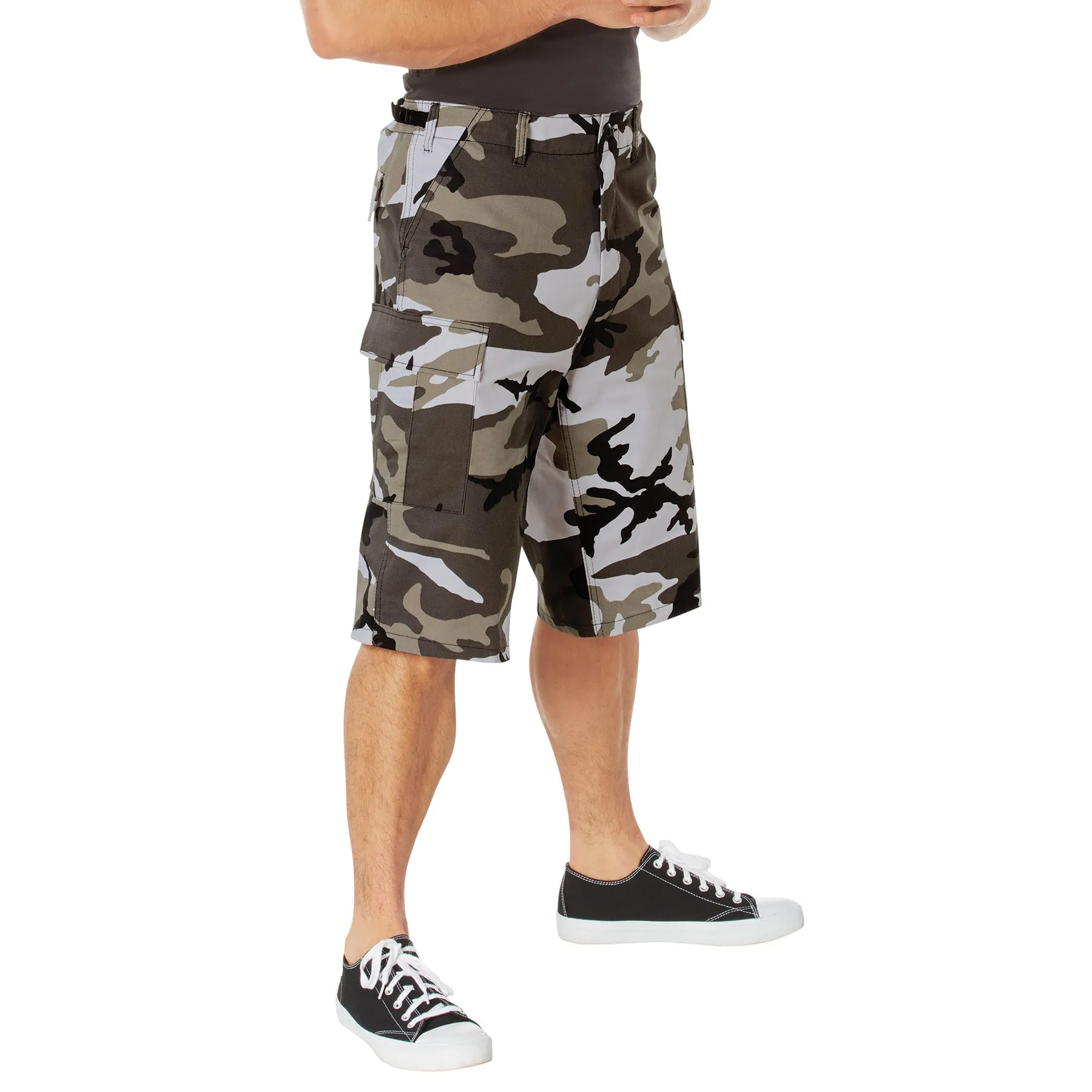 Long Length Camo BDU Shorts- City Camo