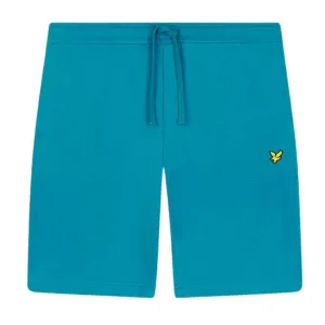 Lyle & Scott Branded Logo Leisure Blue Sweat Shorts
