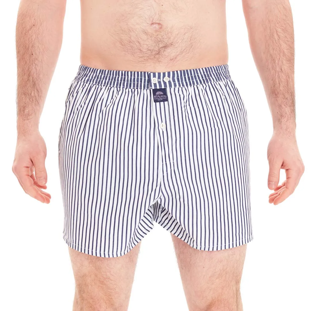 M4878 - Classic striped navy white
