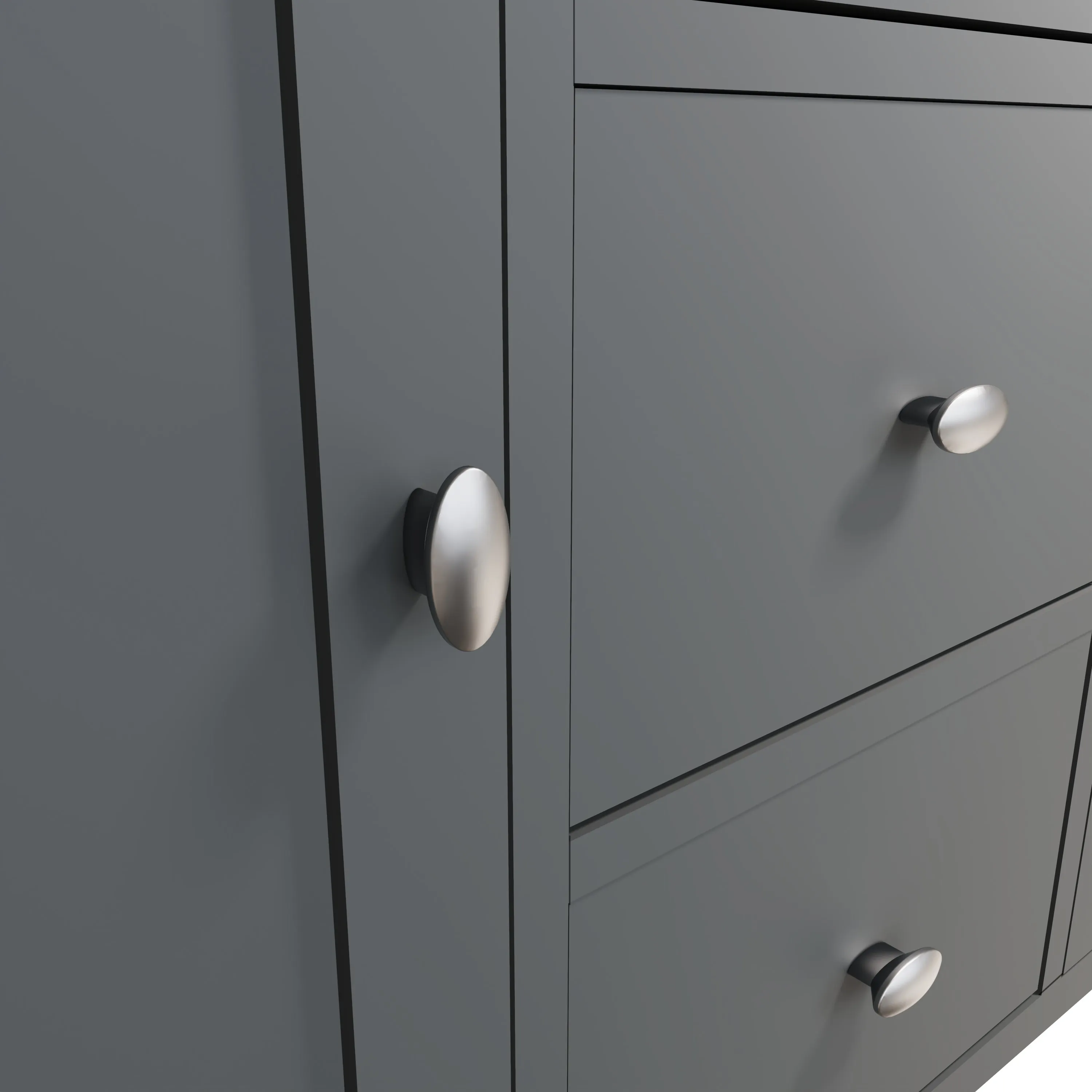 Malmesbury Grey Large Sideboard 115 x 34 x 80 cm