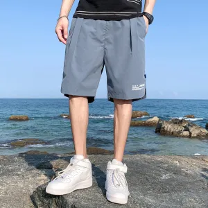 Men Casual Pants Summer Loose Sporty Fitness Teens Trendy knee length Shorts