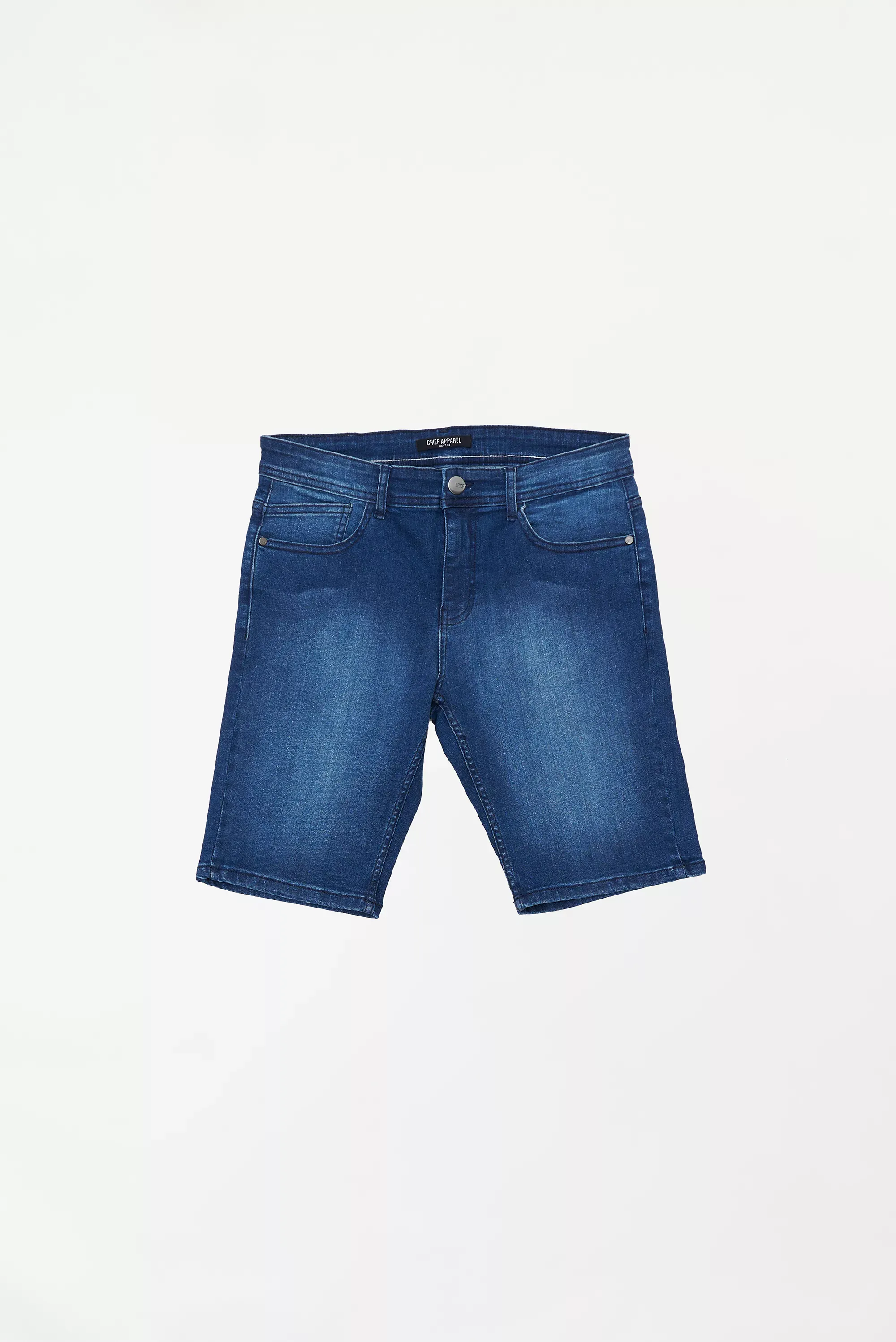 Men's Faded Denim Shorts Blue