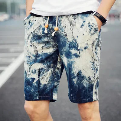 Men's Thin Printed Casual Shorts