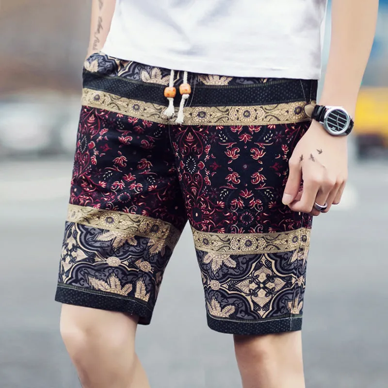 Men's Thin Printed Casual Shorts