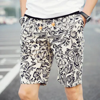 Men's Thin Printed Casual Shorts