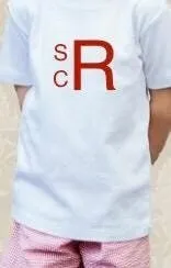Monogram Toddler Boys Tshirt and Gingham Shorts Matching Set