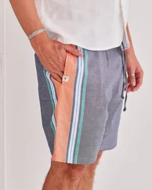 Navy & Orange Classic Shorts