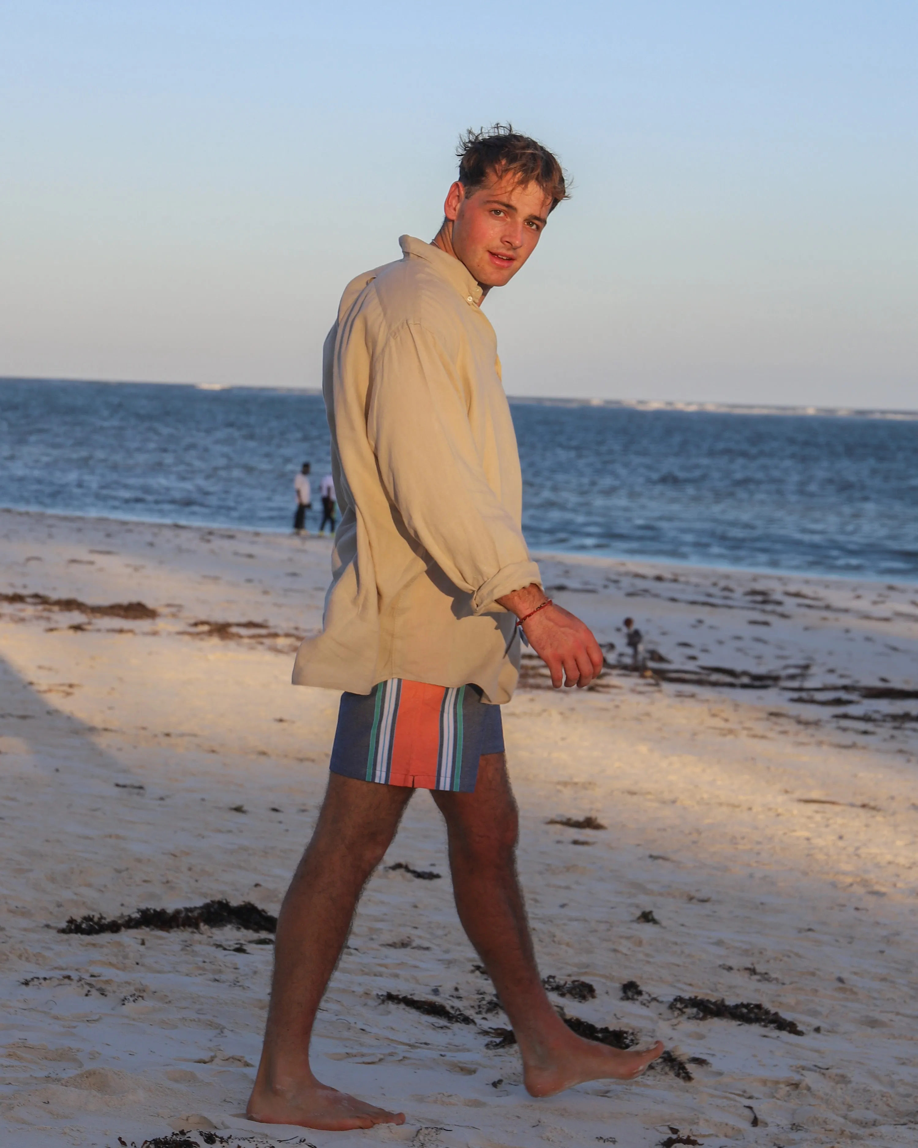 Navy & Orange Classic Shorts