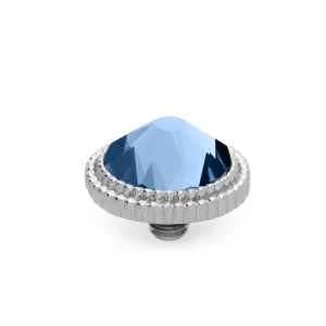 Qudo Fabero 10mm Silver Topper - Light Sapphire