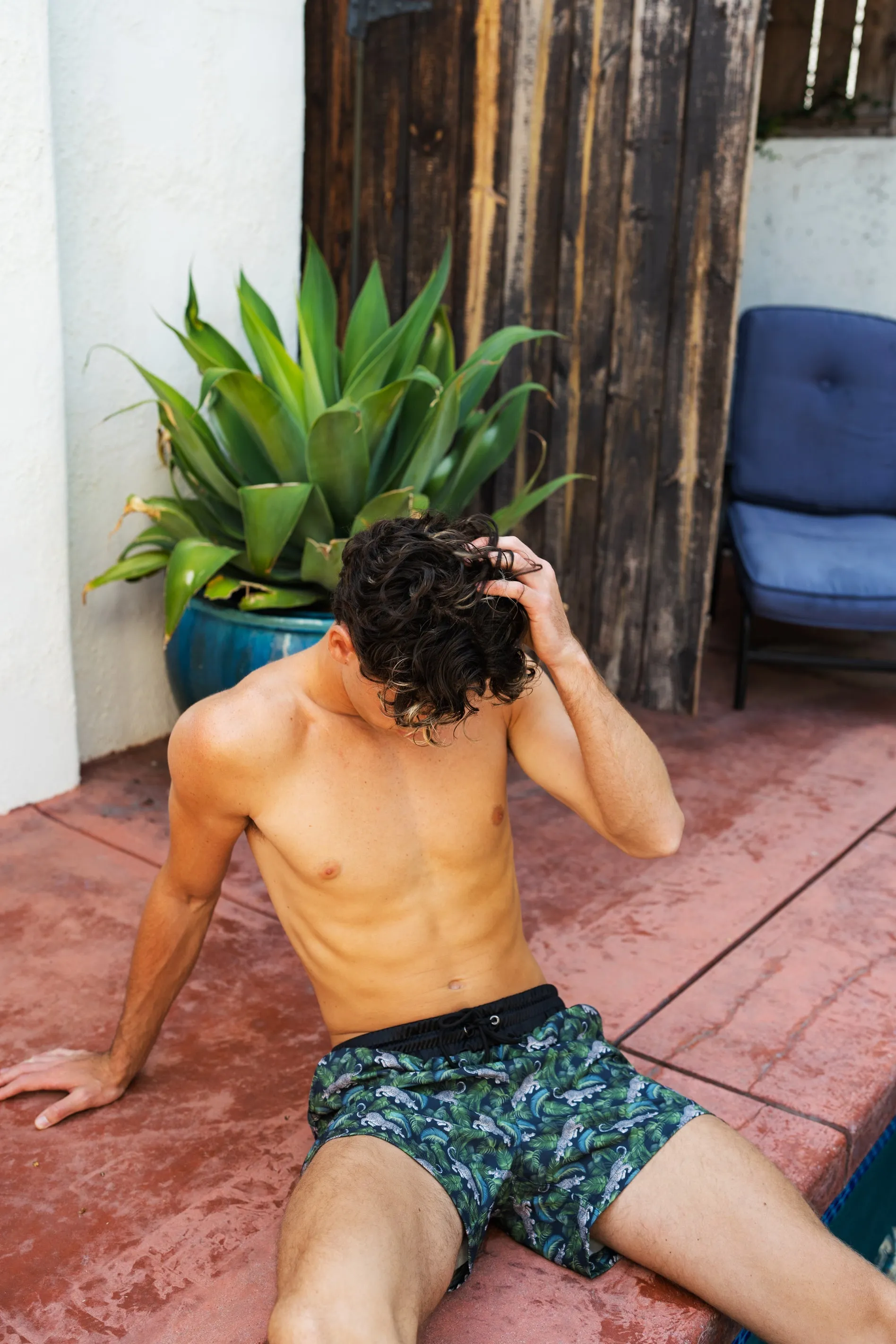 Reggie in Jungle Print Shorts