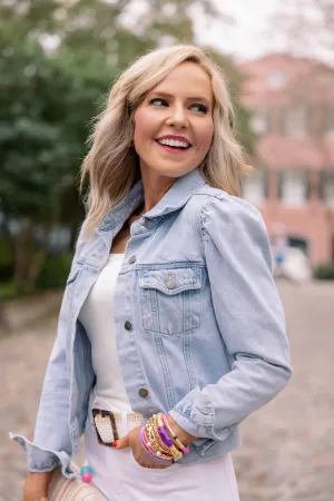 Roxanna Denim Jacket- Light Wash