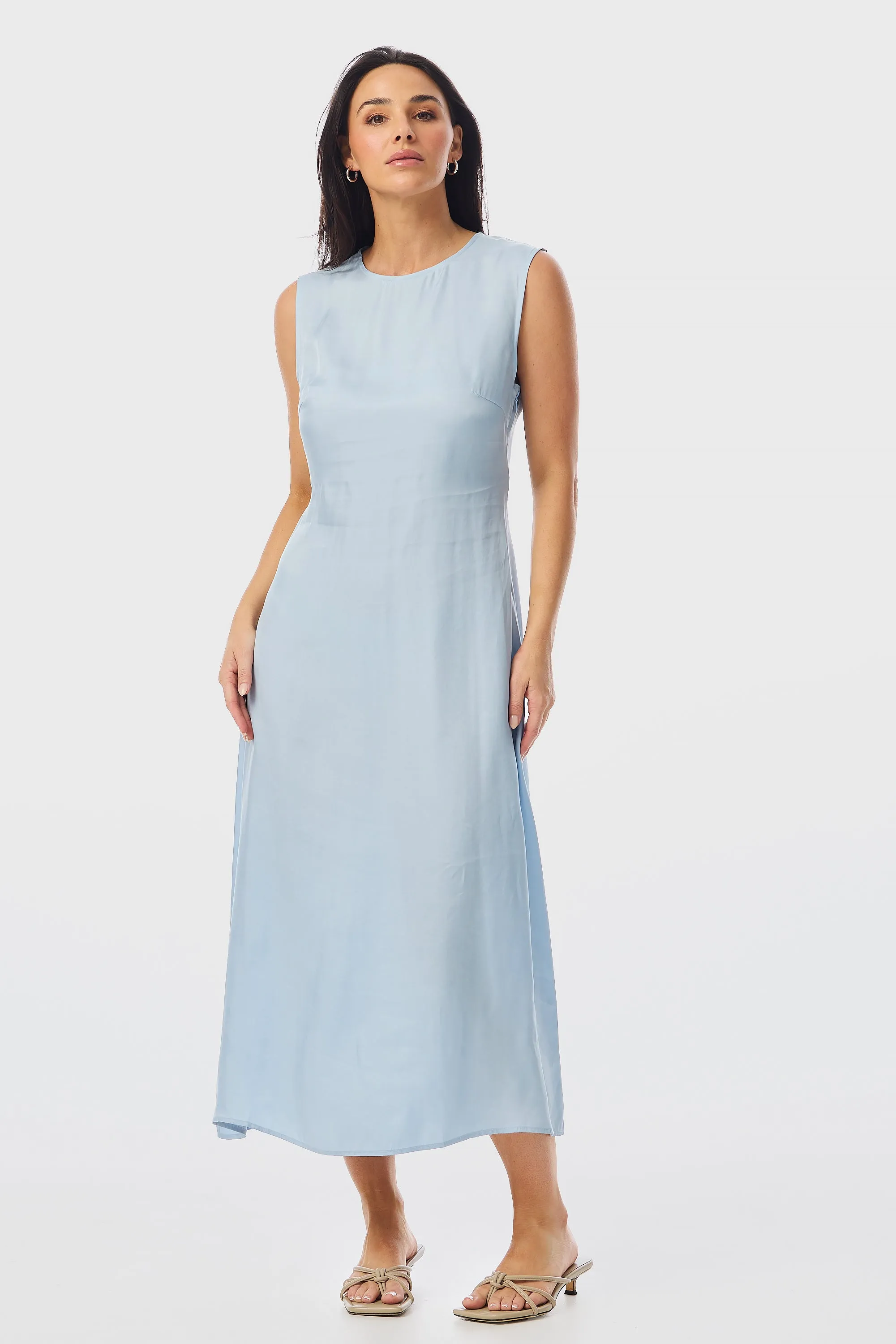 Slip Midi Dress - Sky Blue
