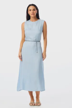 Slip Midi Dress - Sky Blue