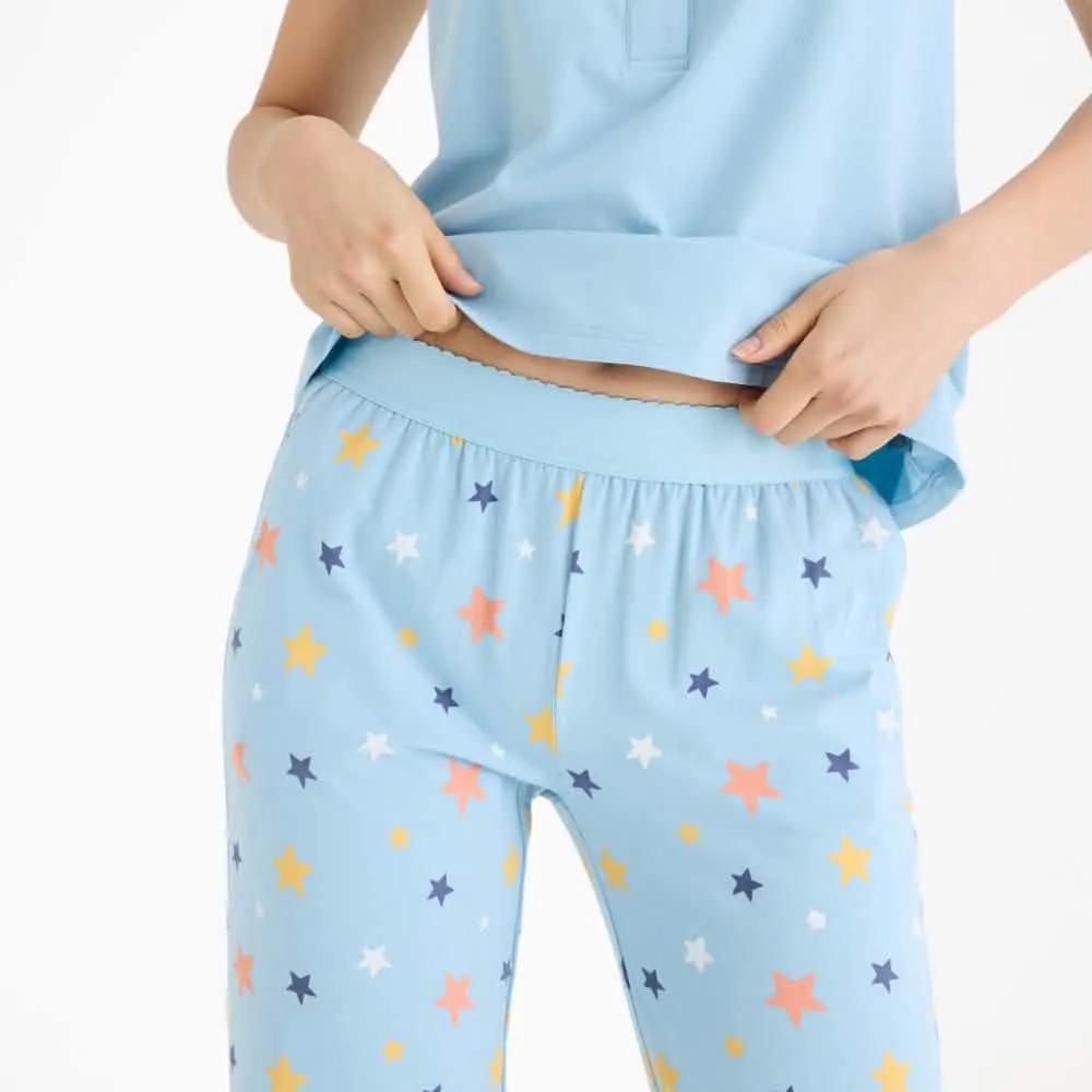 stars women's CloudStretch™ magnetic dream sleep tank   pant set