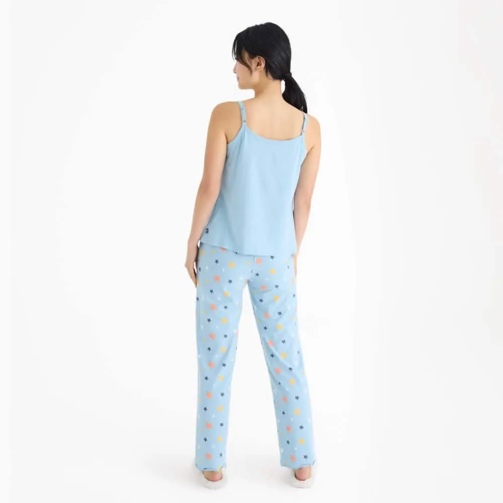stars women's CloudStretch™ magnetic dream sleep tank   pant set