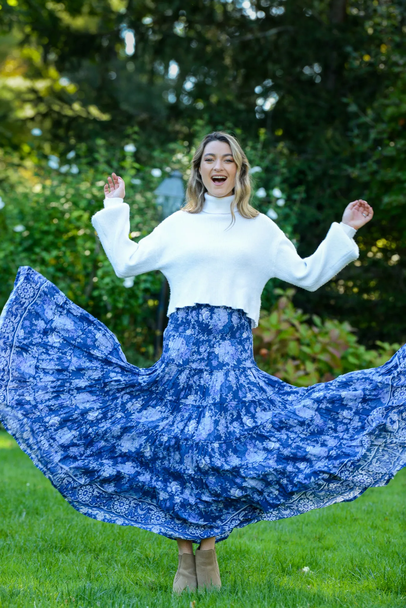 SundanceMaxi Skirt Enlish blue