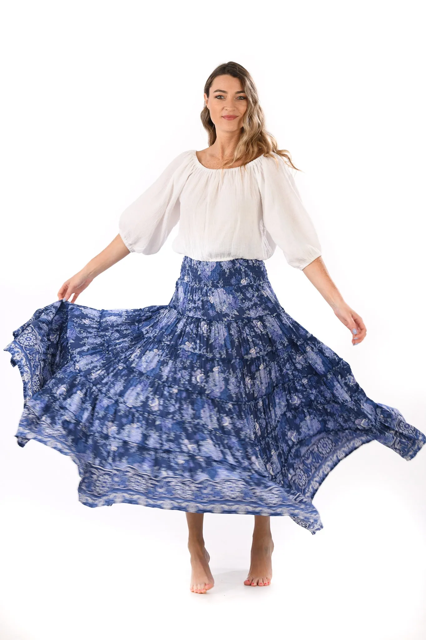 SundanceMaxi Skirt Enlish blue