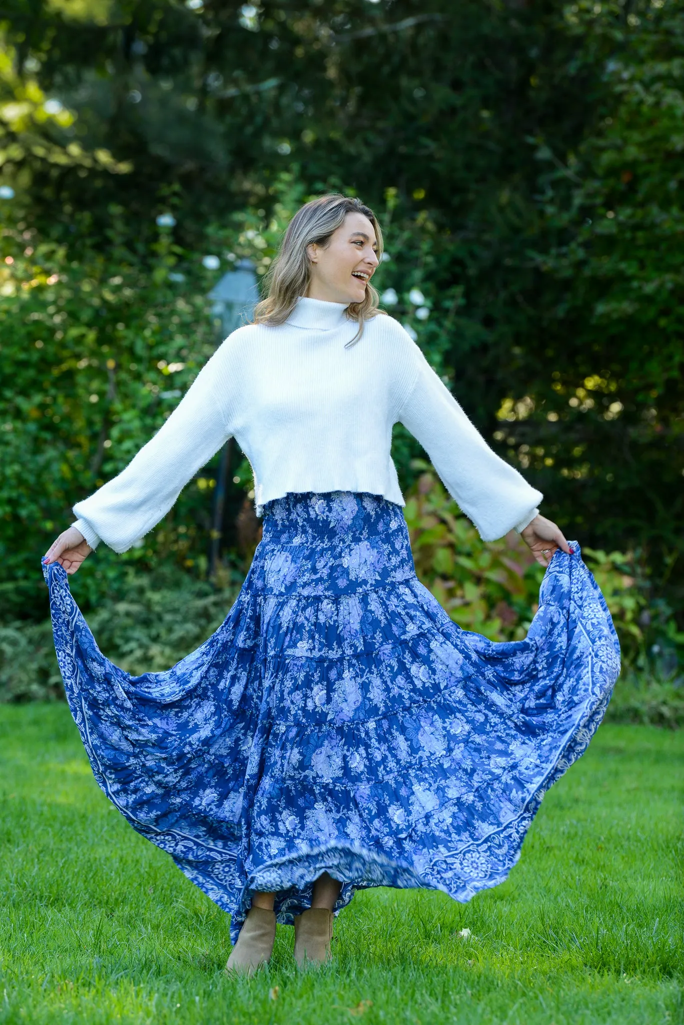 SundanceMaxi Skirt Enlish blue