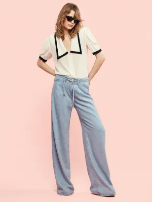 Super Drape Drawstring Wide Leg