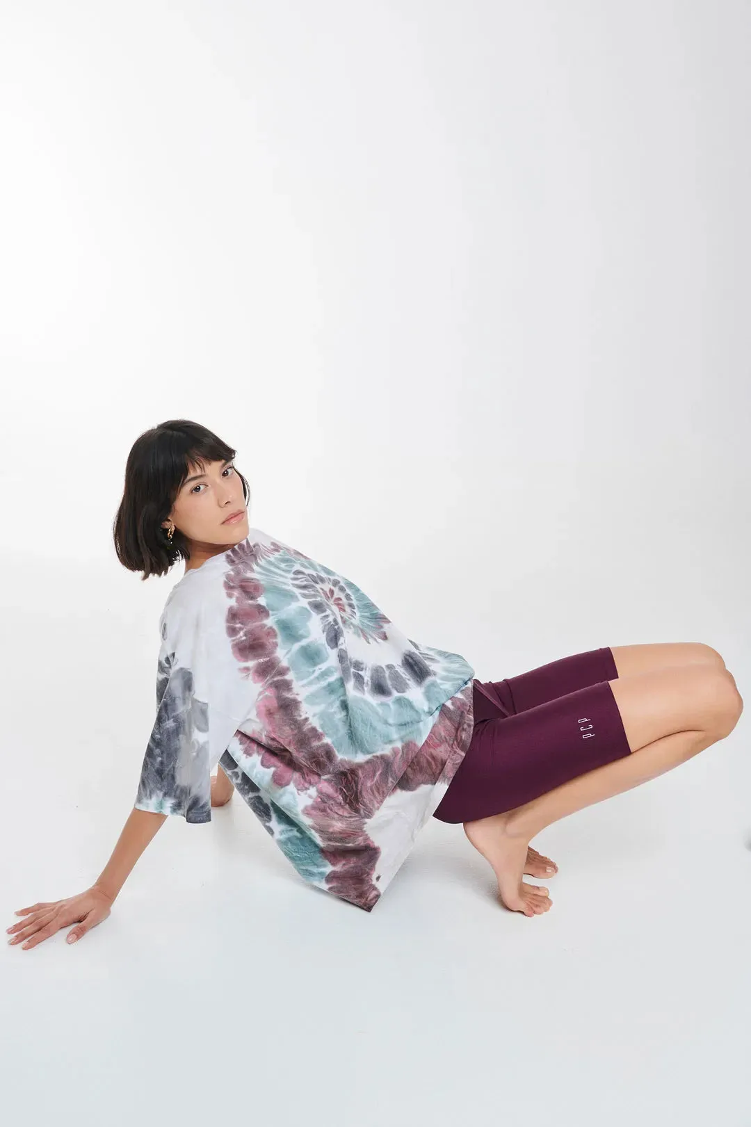 THE PCP BIKER SHORTS - AUBERGINE