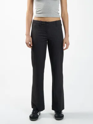THRILLS - Brit Pinstripe Pant - CHARCOAL GREY