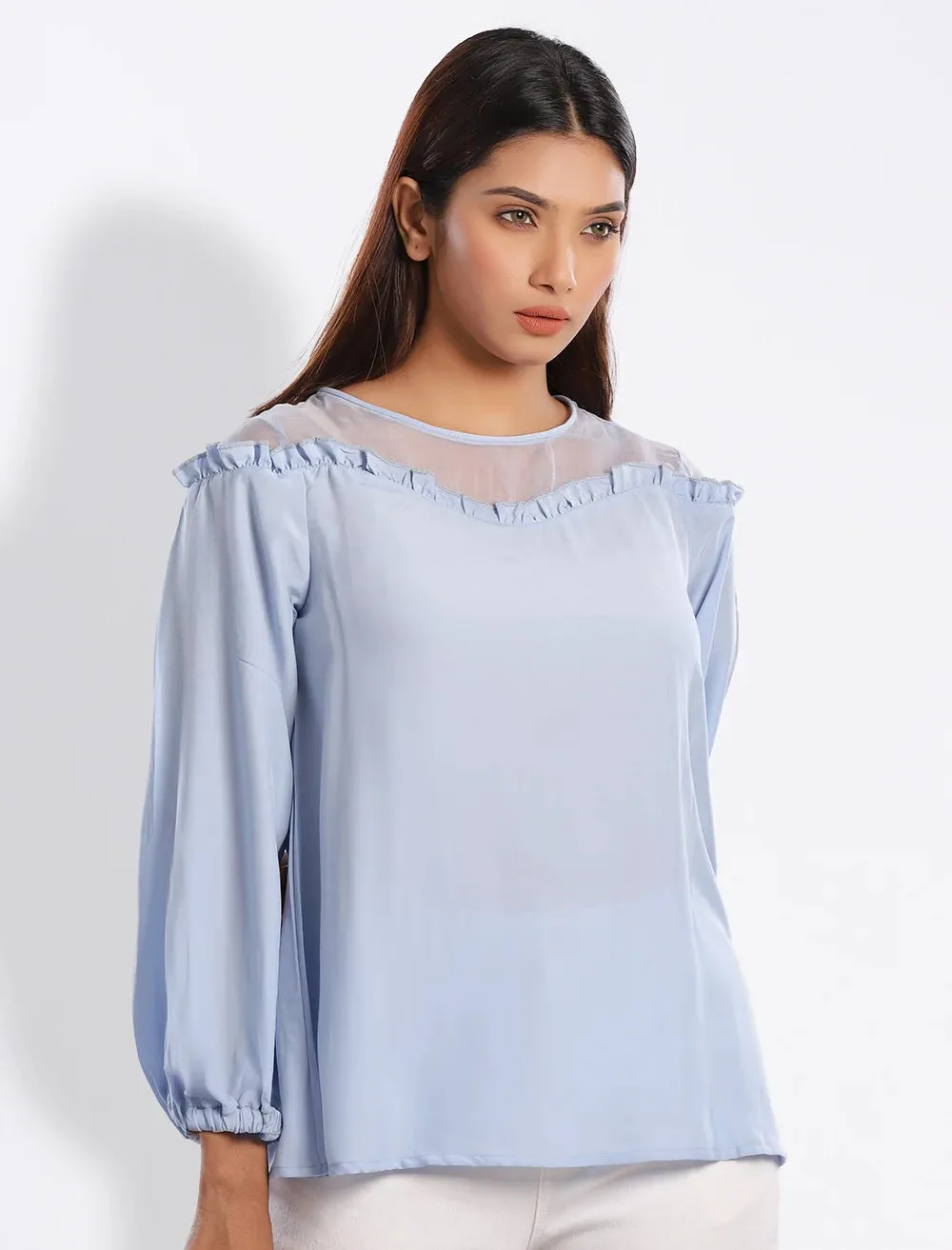 Tops With Transparent Yoke