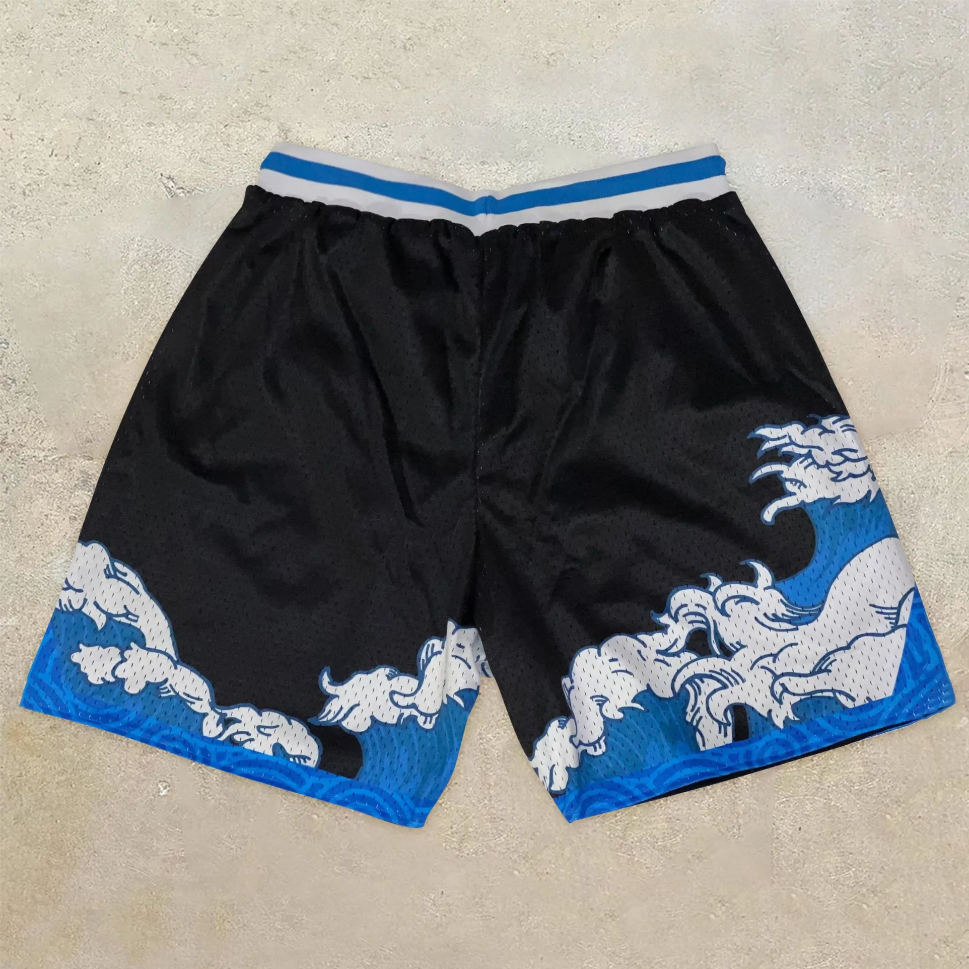 Trendy retro casual hip-hop street shorts