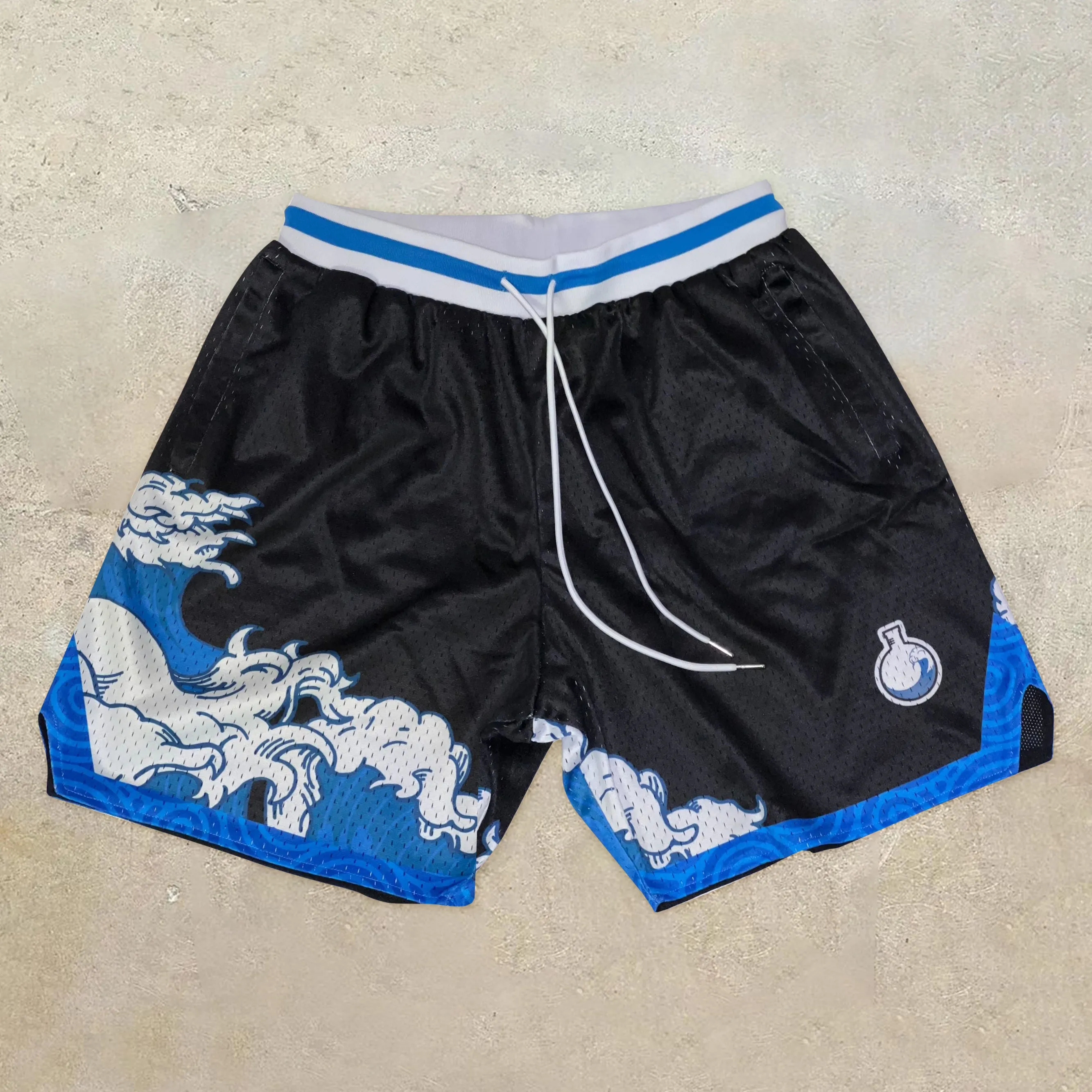 Trendy retro casual hip-hop street shorts