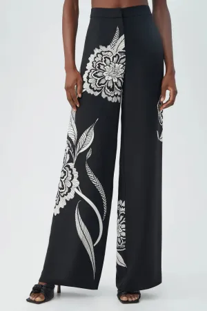 Verity 2 Pant by Trina Turk in Black Savanna Sand